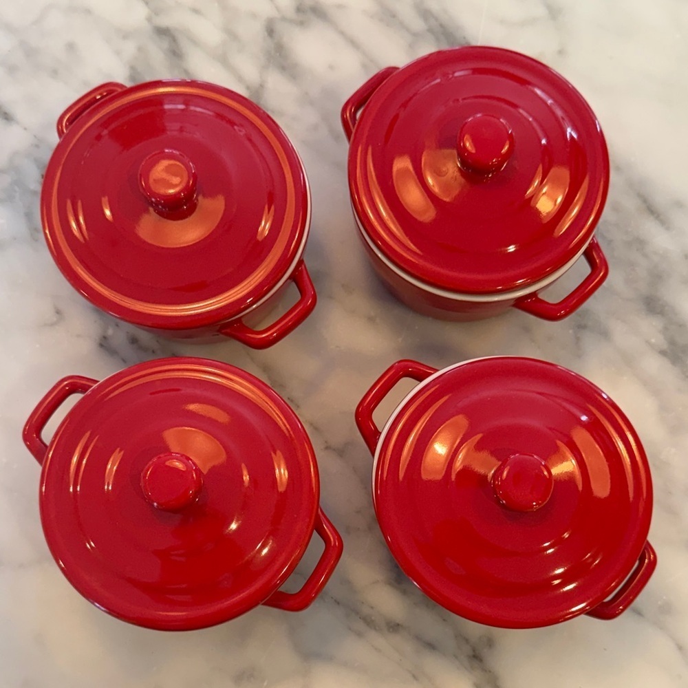 Martha Stewart Red Mini Casserole Dish Set of 4
